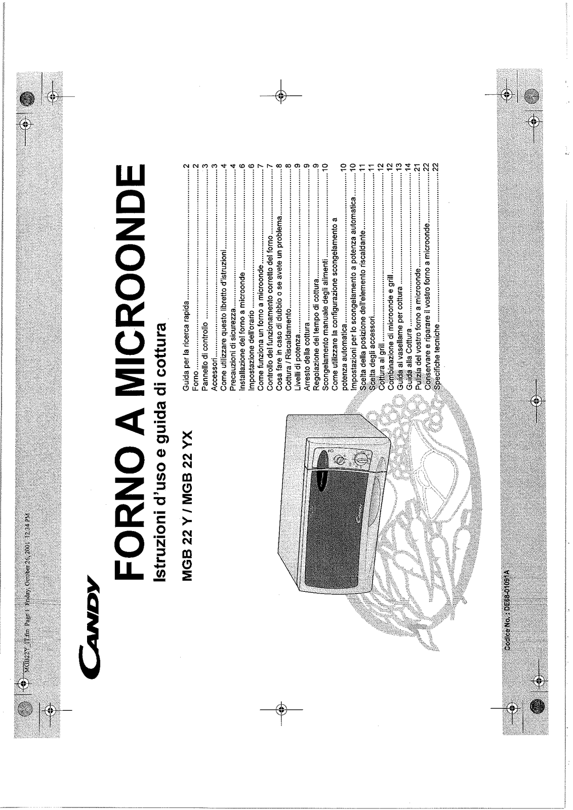 Candy FM MGB 22 YX, FM MGB 22 Y User Manual