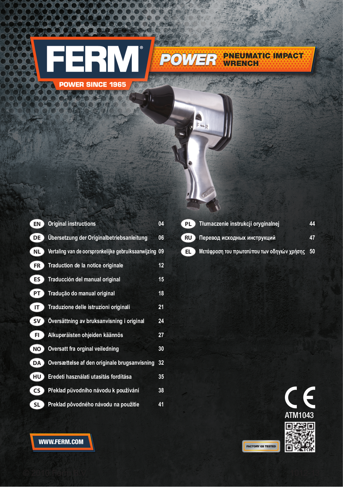 Ferm ATM1043 User guide