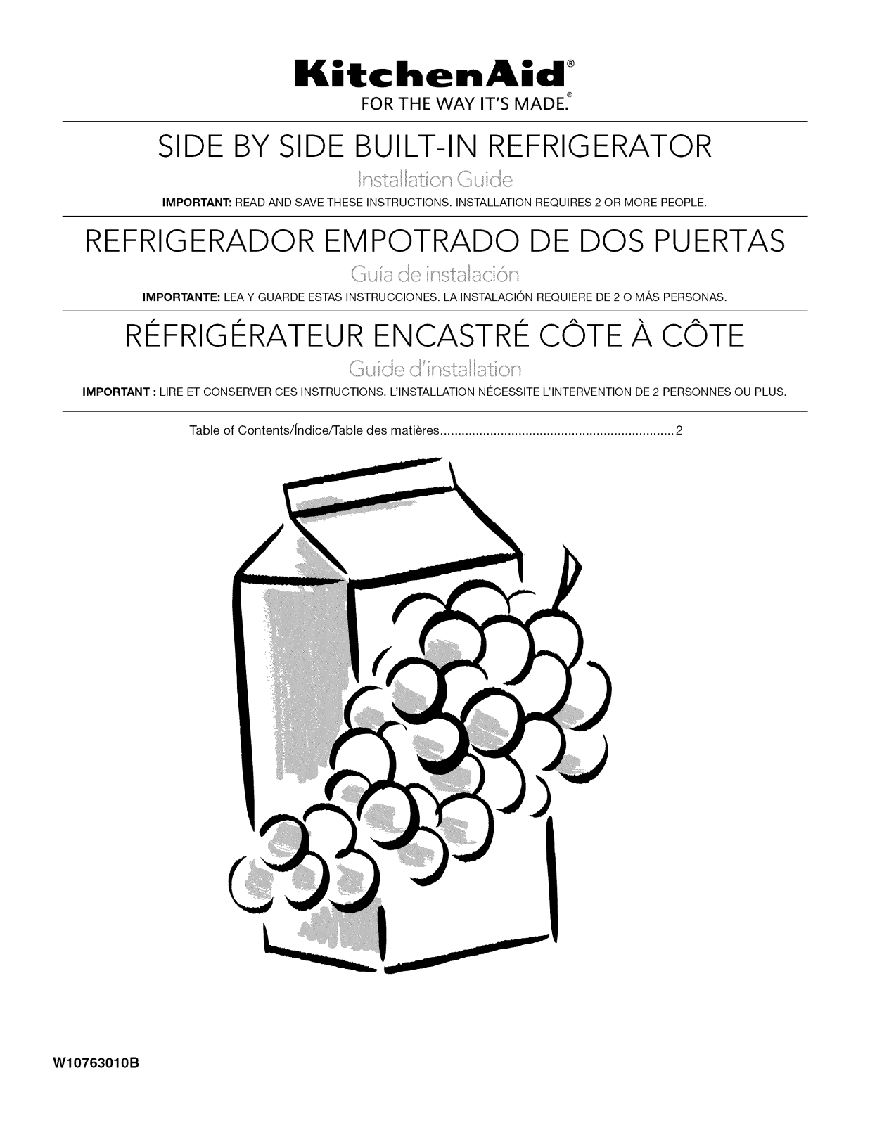 KitchenAid KBSN608ESS01, KBSD608ESS01, KBSD612ESS00, KBSD618ESS00, KBSD618ESS01 Installation Guide