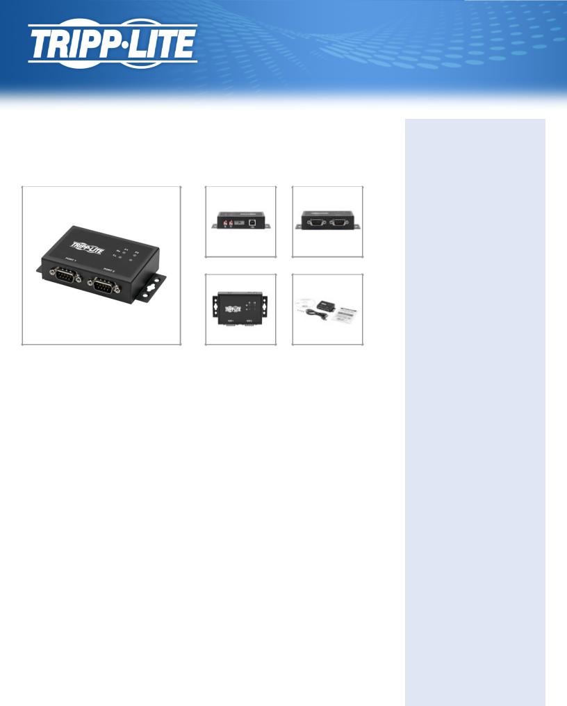 Tripp-Lite U208-002-IND Data Sheet