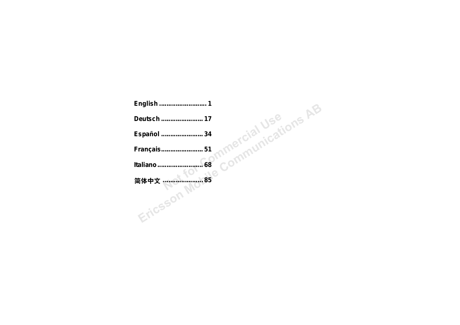 Sony ericsson HBH-15 User Manual