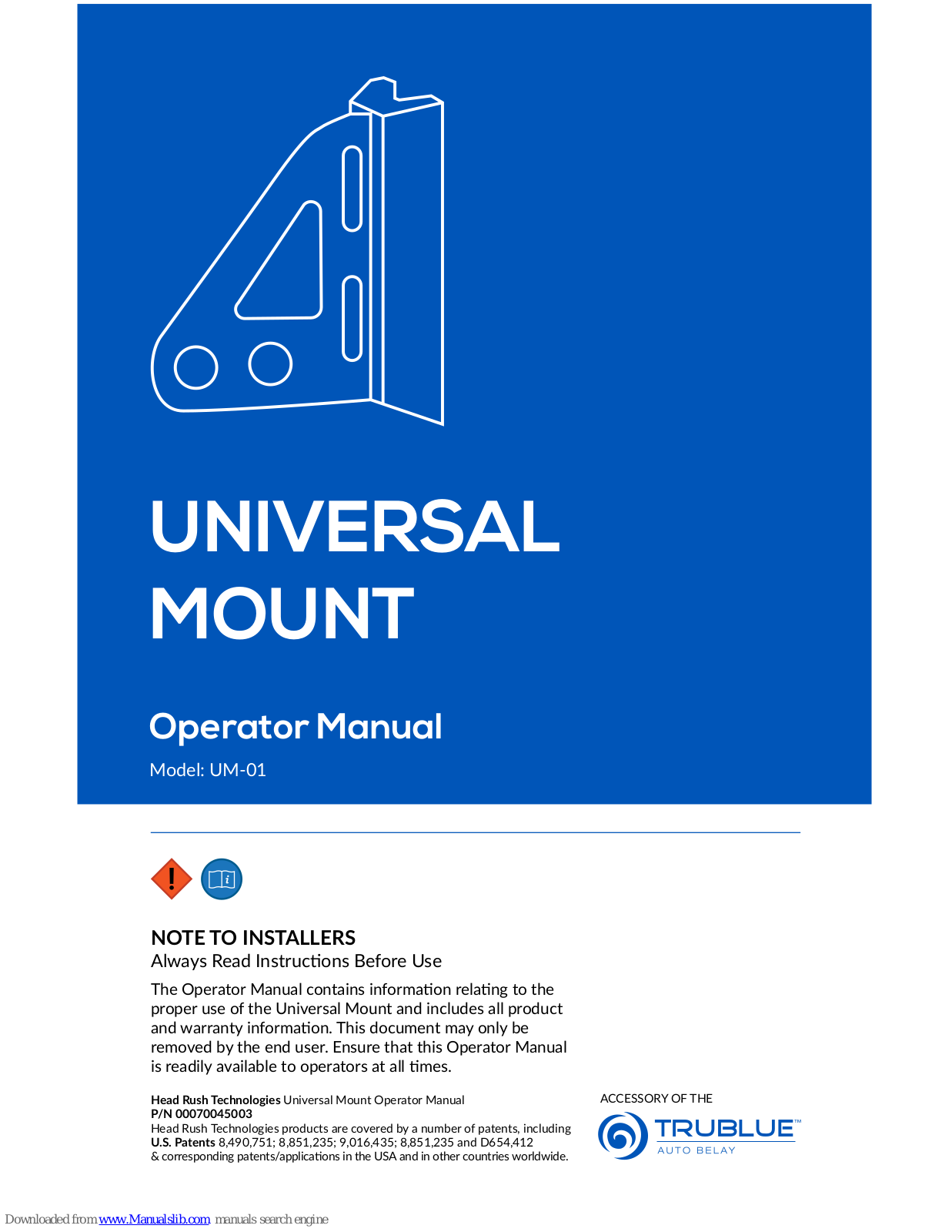 head rush technologies UM-01 Operator's Manual - ManualMachine.com