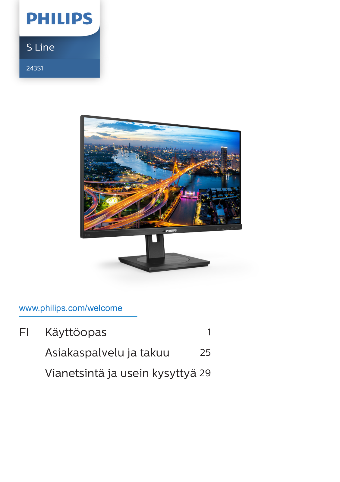 Philips 243S1/01, 243S1/00 User Guide