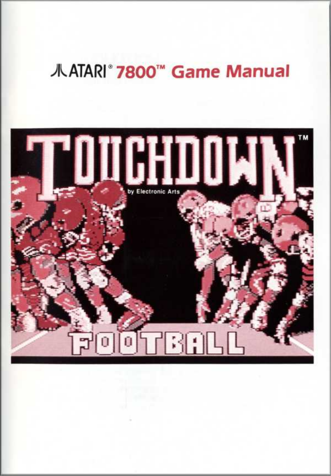 Atari Touchdown Football (1988) User guide