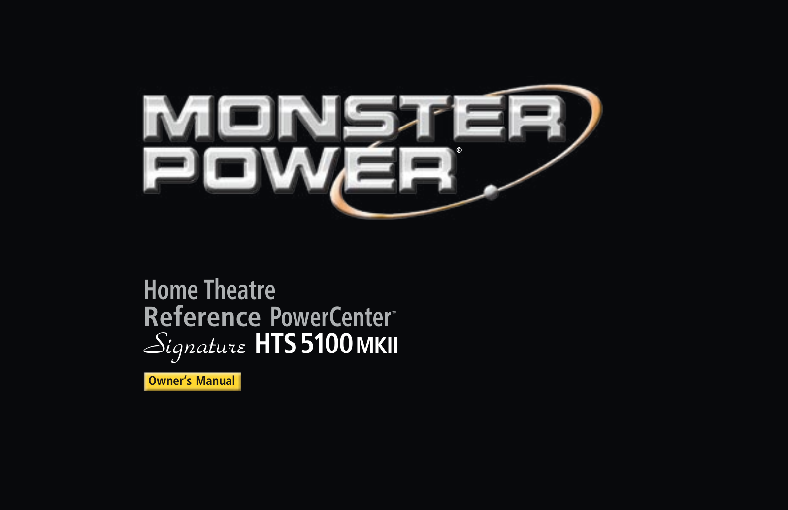 Monster HTS5100MKII User Manual