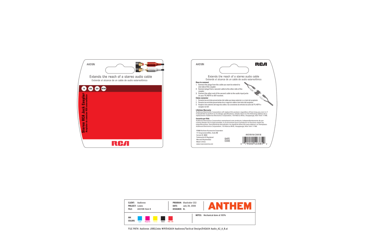 RCA AH210N User Manual