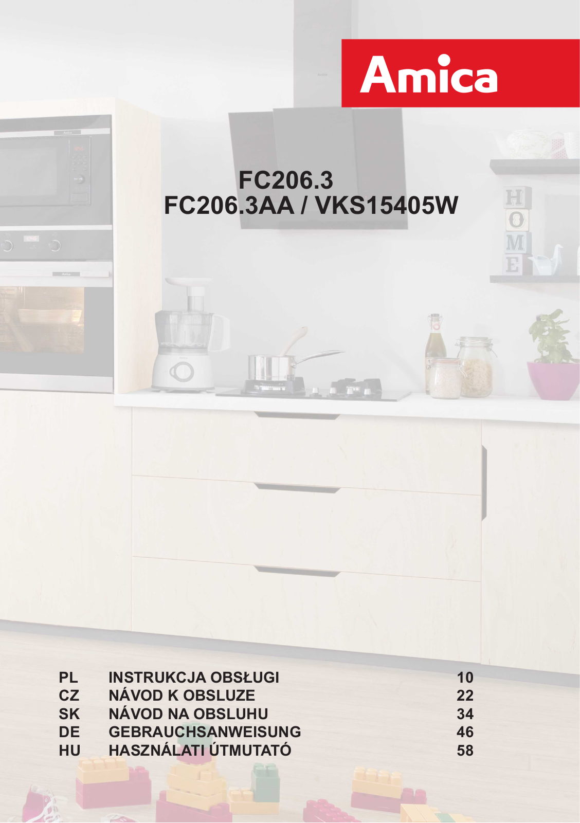 Amica VKS 15405 W operation manual