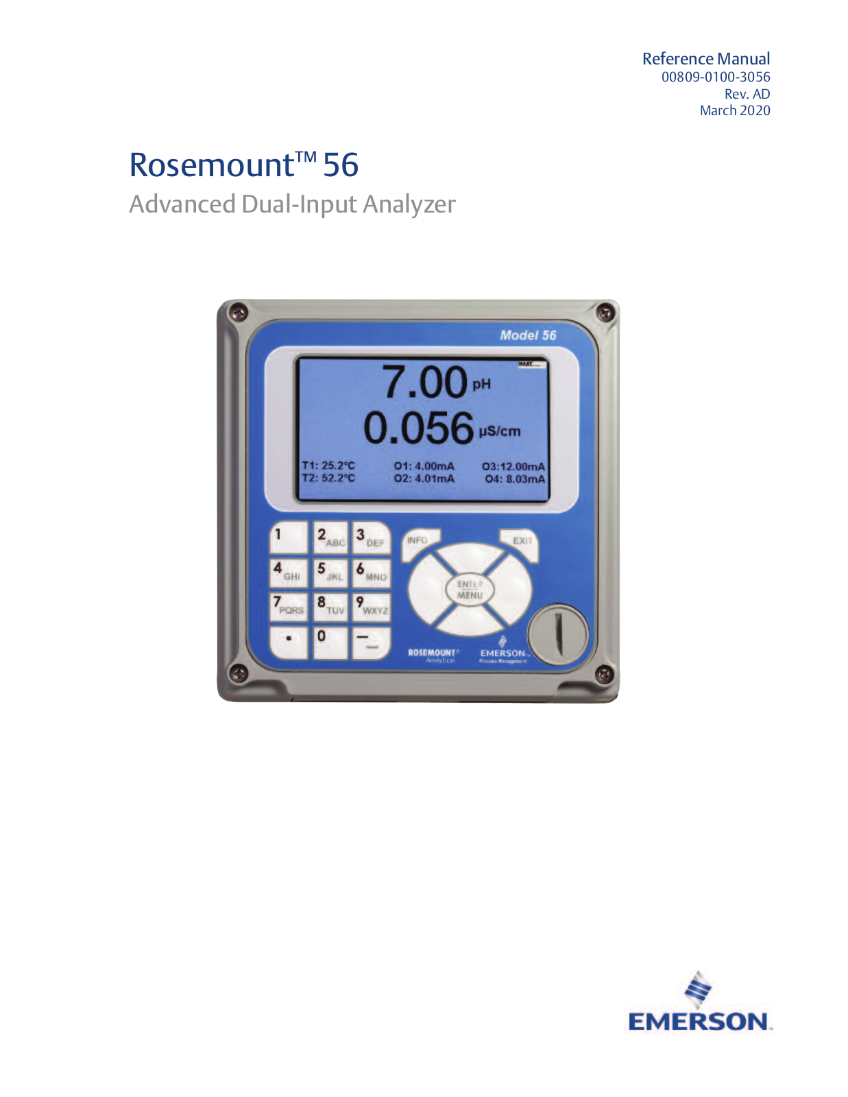 Rosemount 56 User Manual