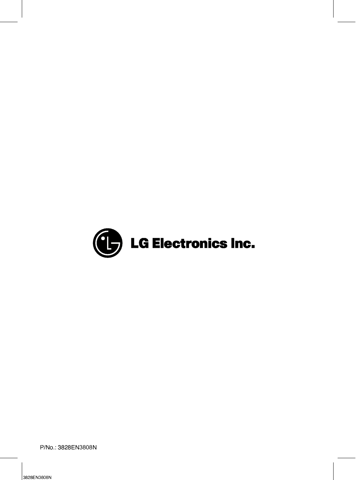 Lg WD-65150TP, WD-65150NP, WD-10150NP, WD-80150TP, WD-10150TP User Manual