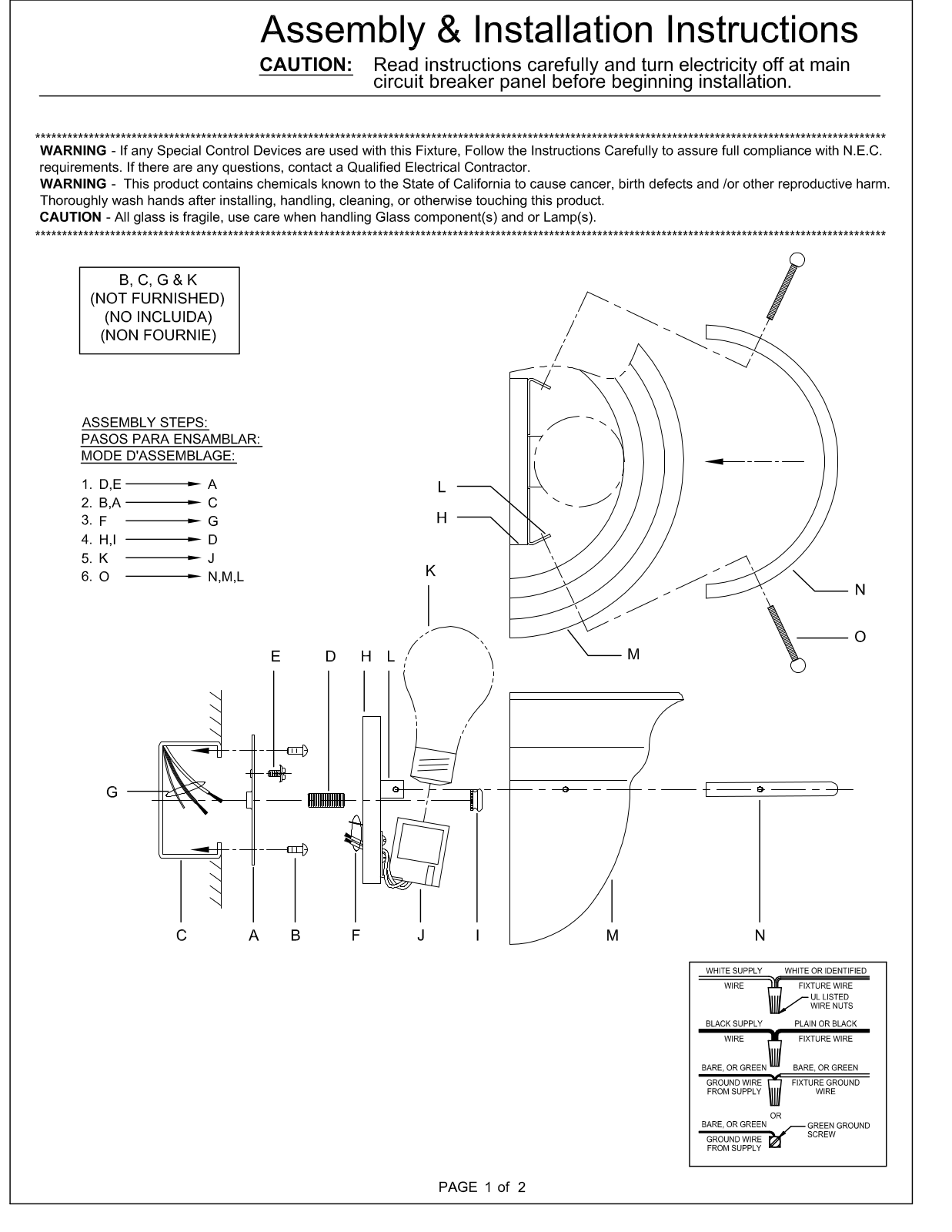 Fleur De Lis Living FDLL5819 Installation & Assembly - ManualMachine.com