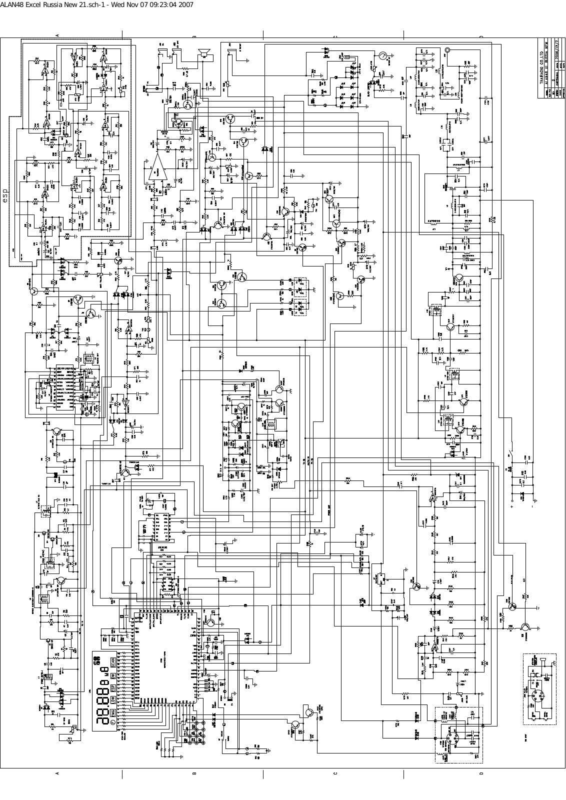 MIDLAND Alan 48 EX Schematics