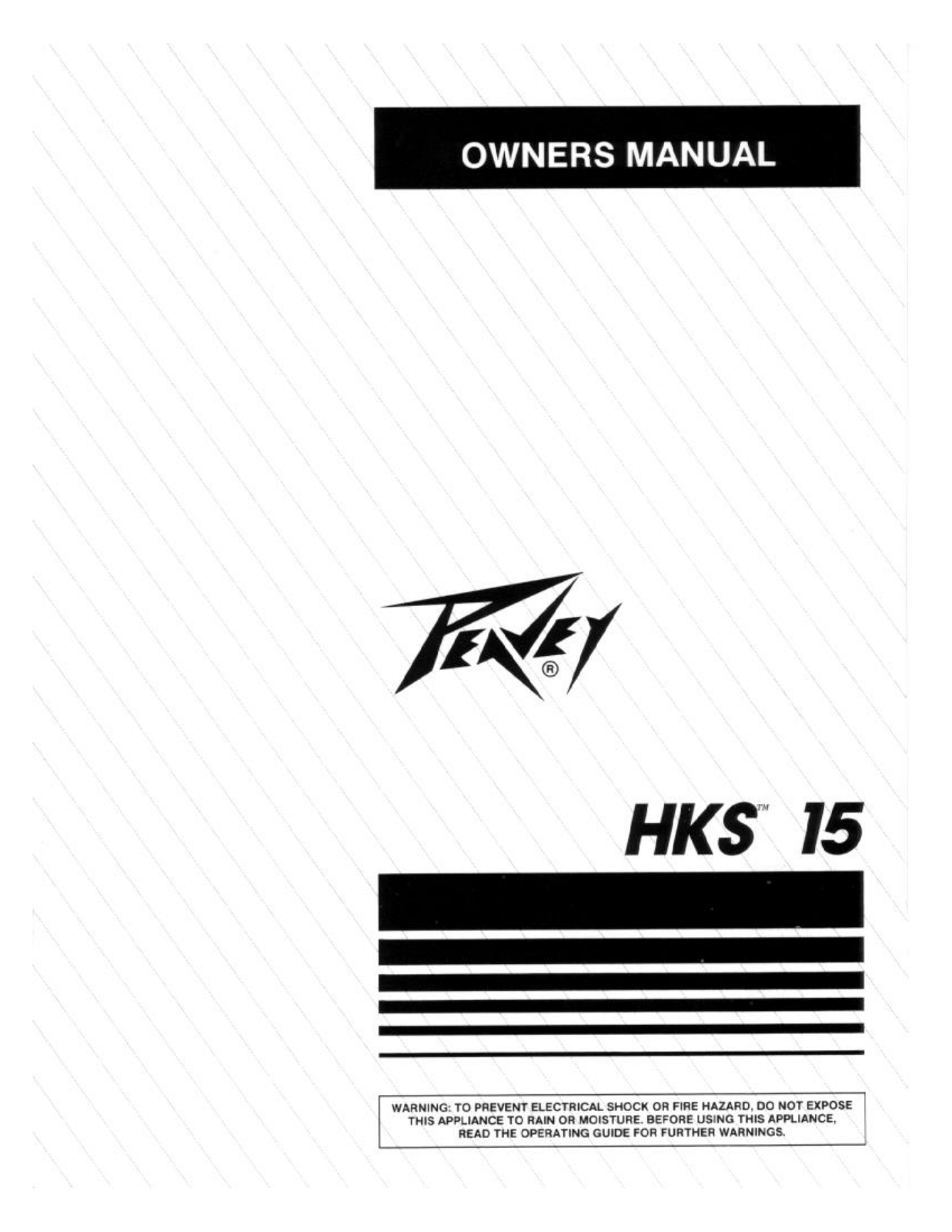 Peavey HKS 15 Owners Manual