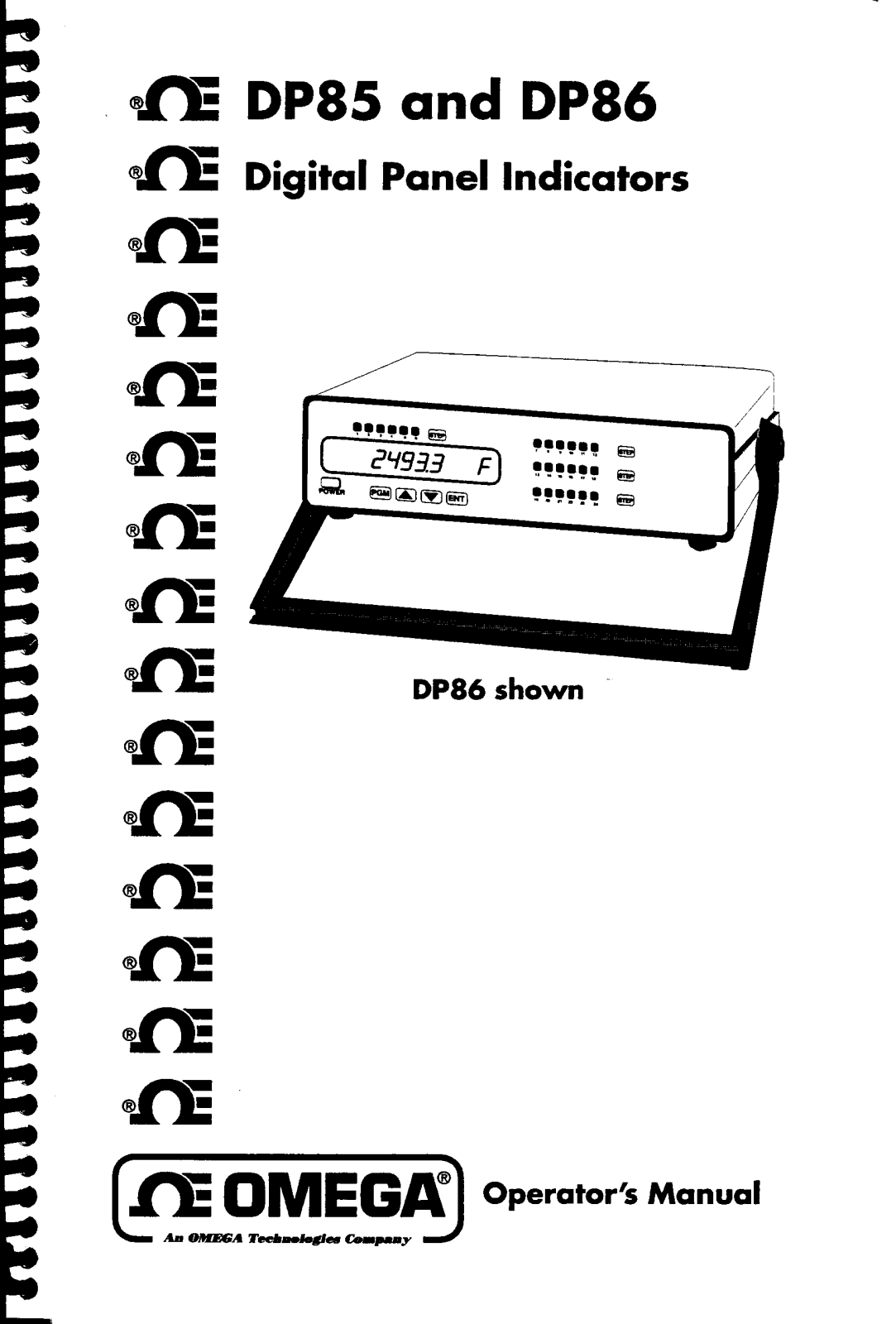 Omega Products DP86 Installation  Manual