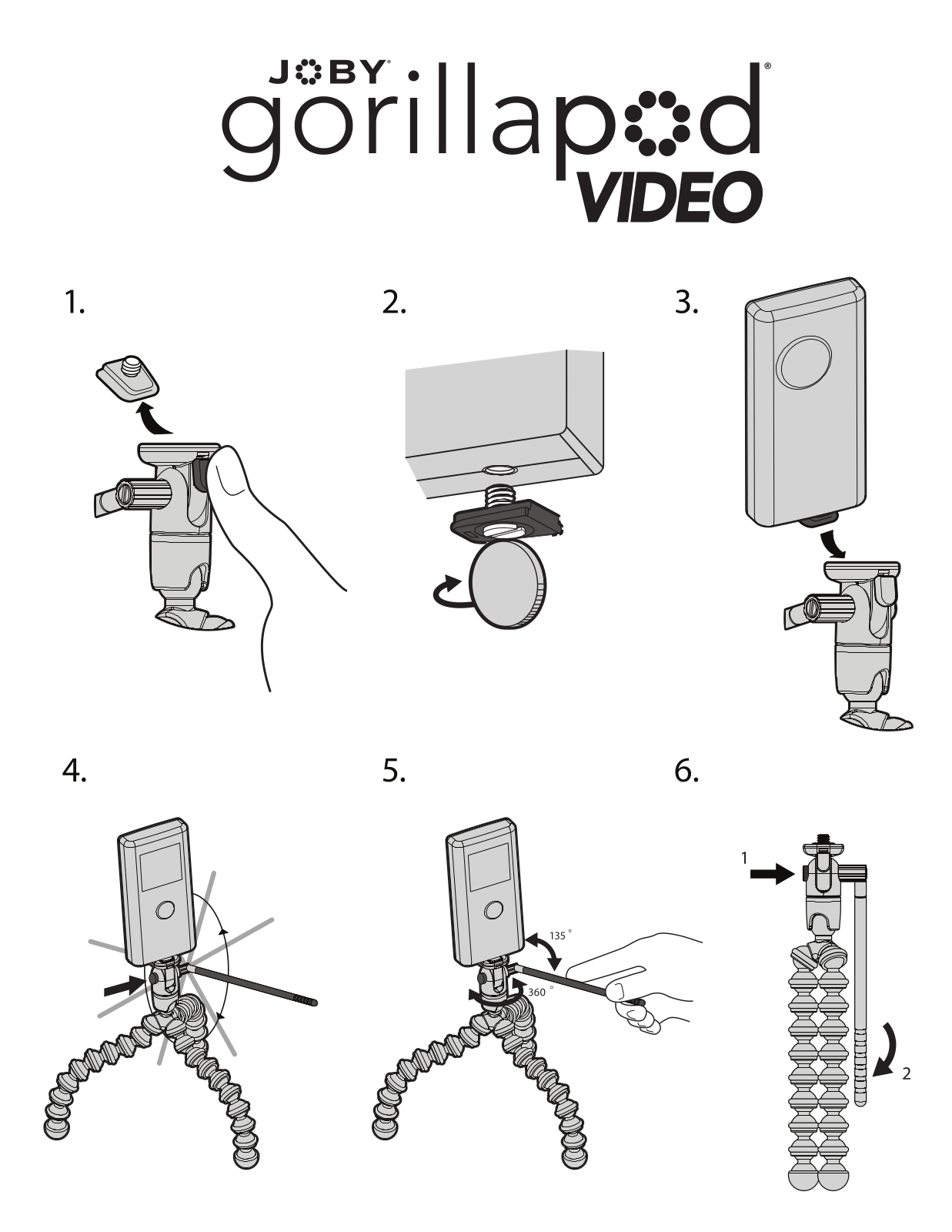 Gorillapod Photo Video Magnetic User manual