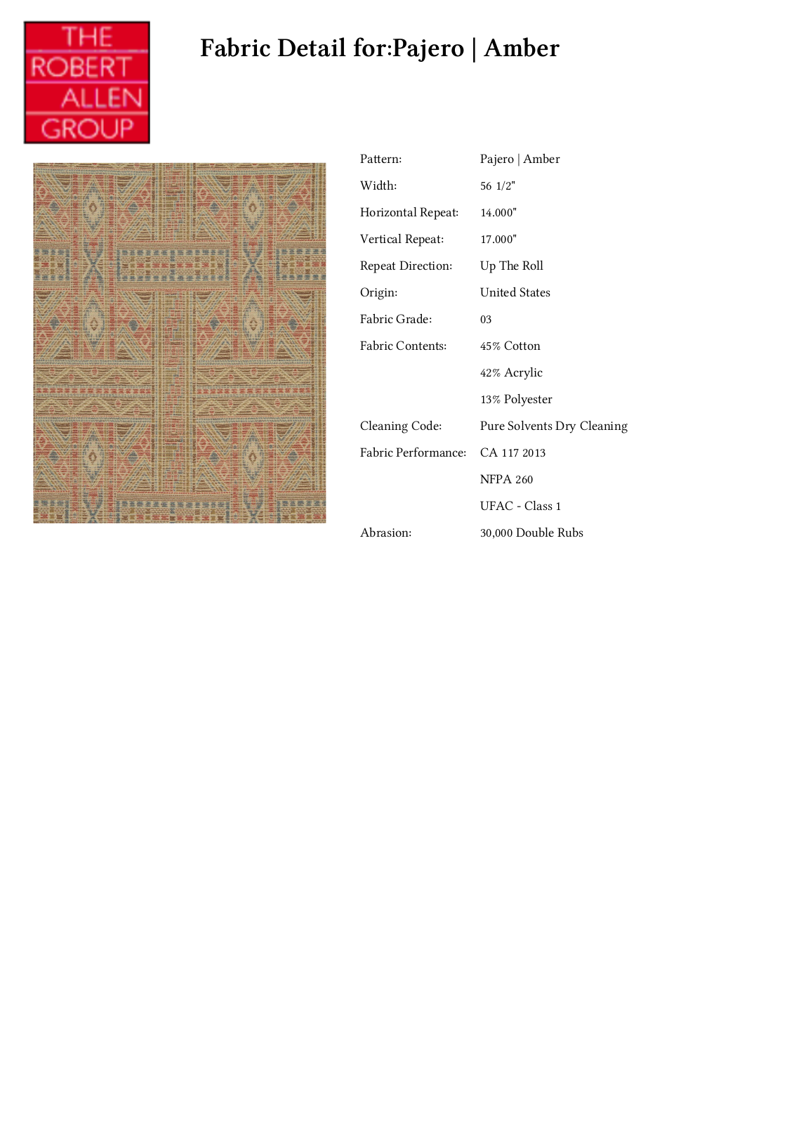 Robert Allen RALF1535 Specifications - ManualMachine.com