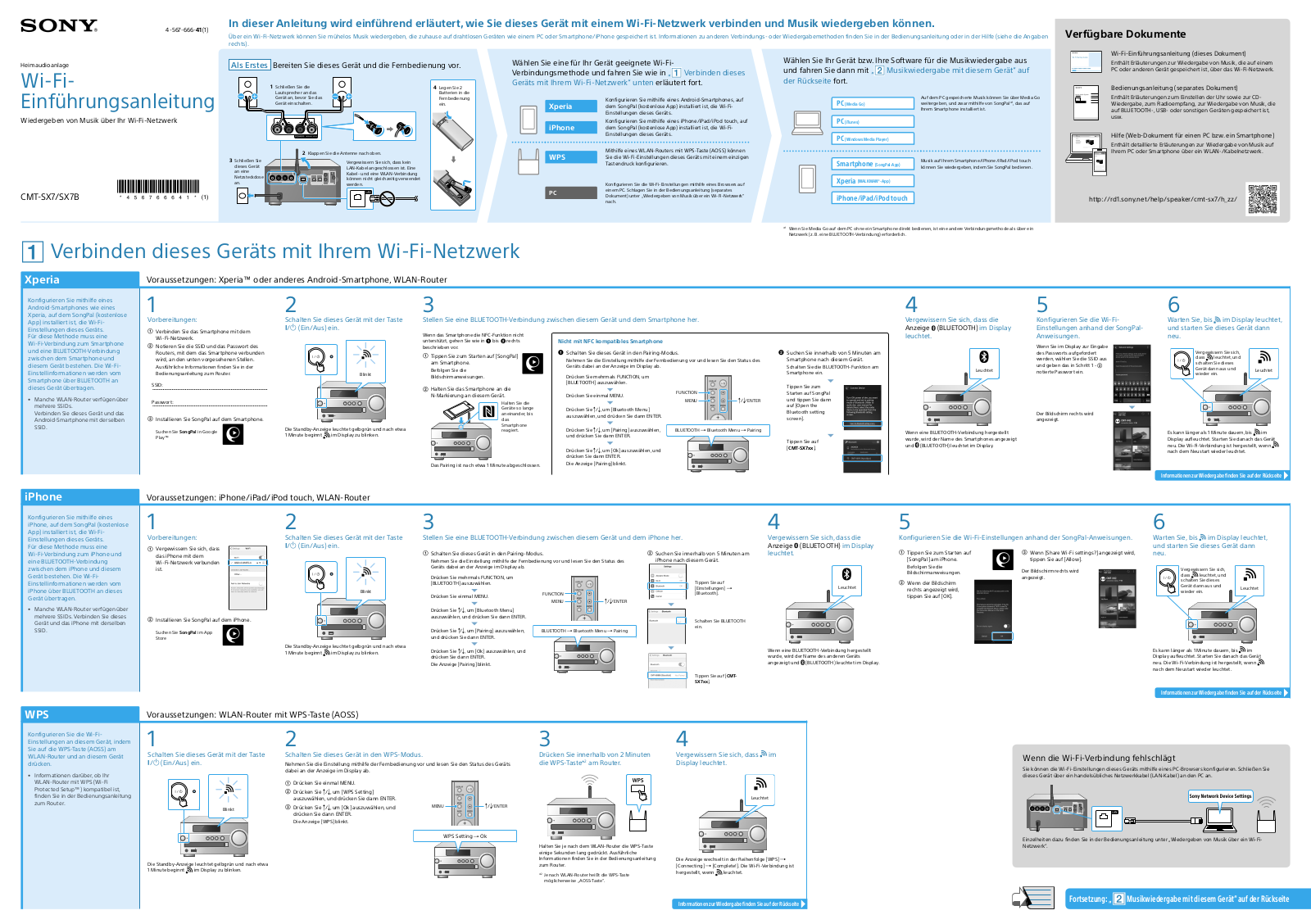 Sony CMT-SX7, CMT-SX7B Operation Manual