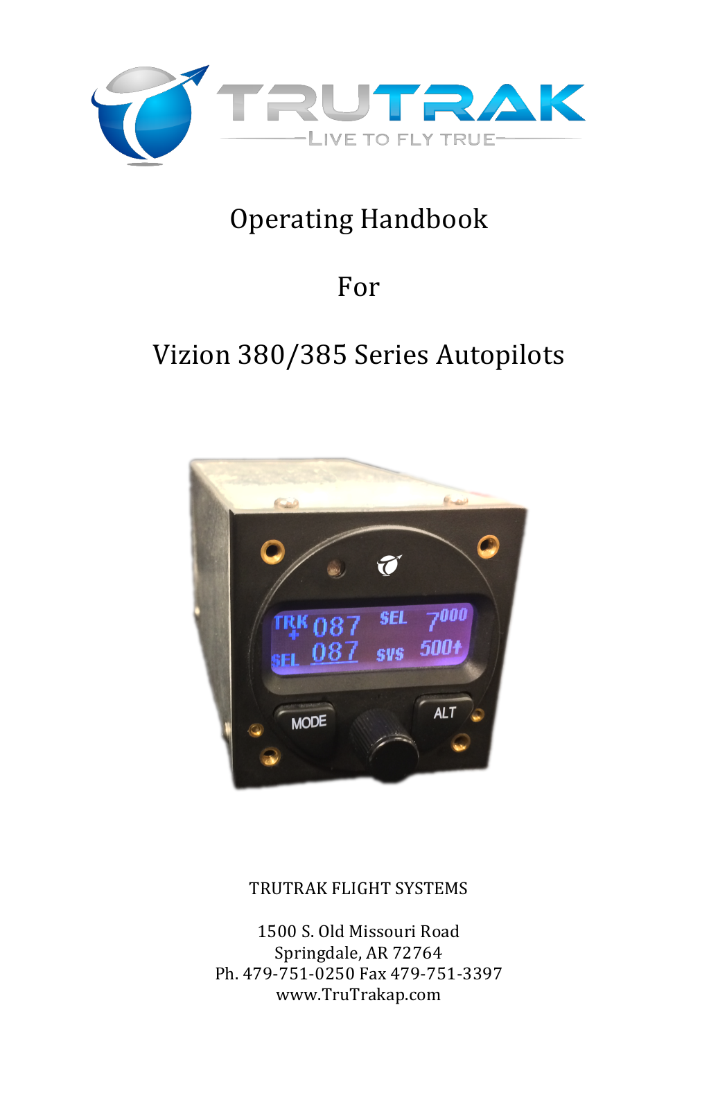 TruTrak 380-385 Operation Manual