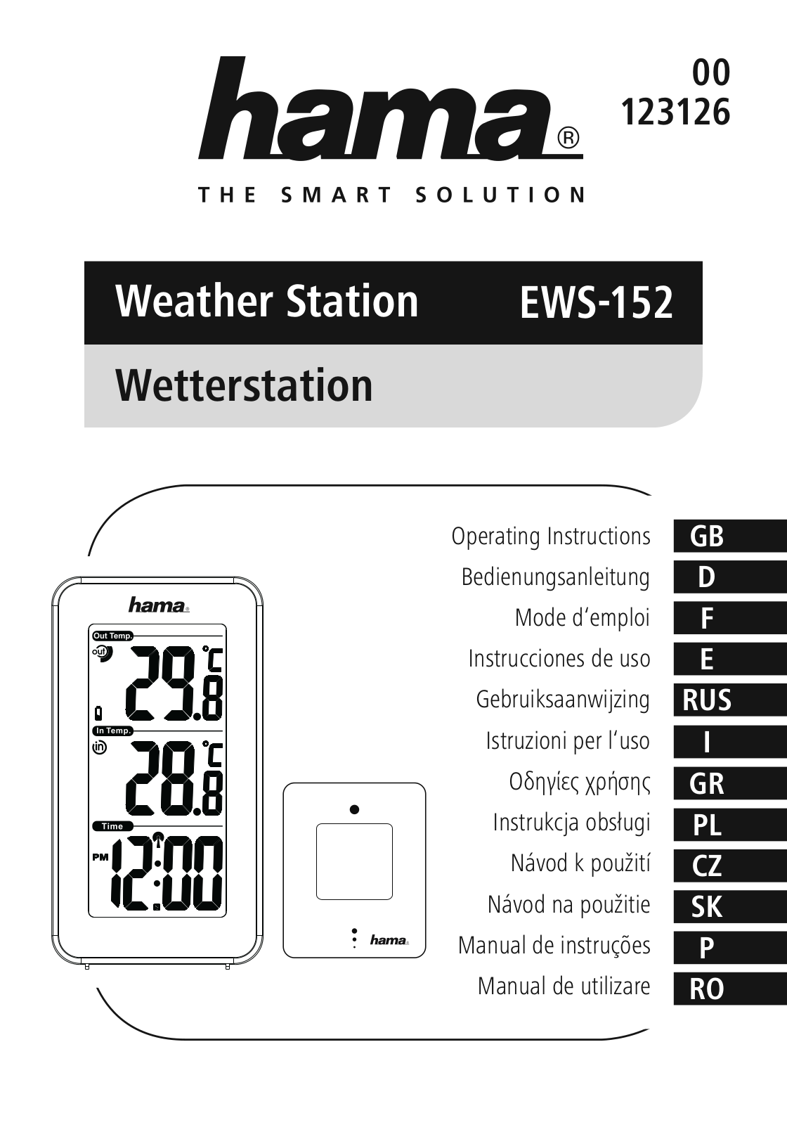 Hama EWS-152 User Manual