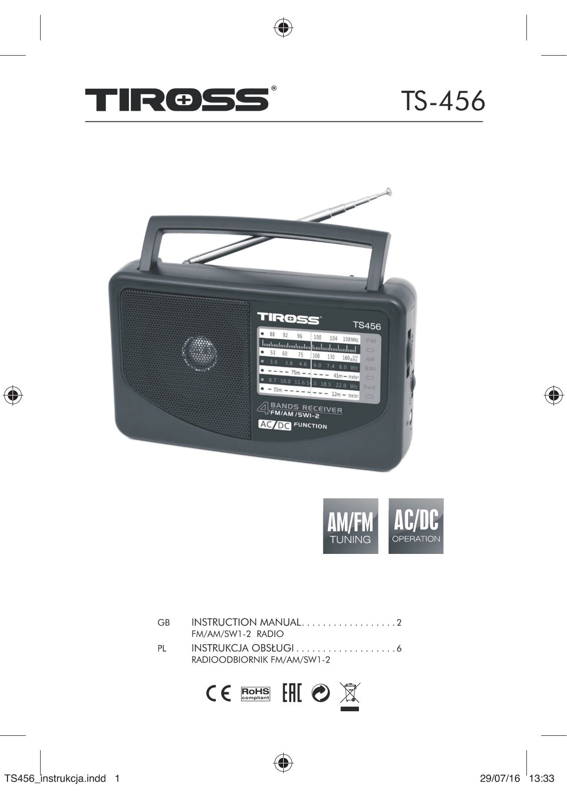 TIROSS TS-456 User guide - ManualMachine.com