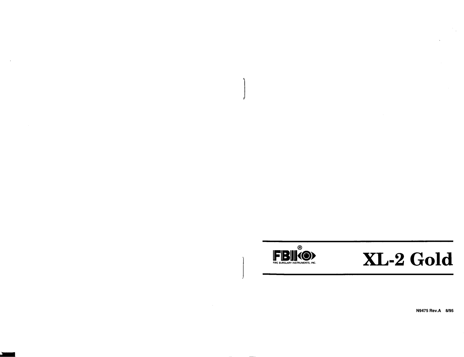 Fbii XL-2 GOLD User Manual