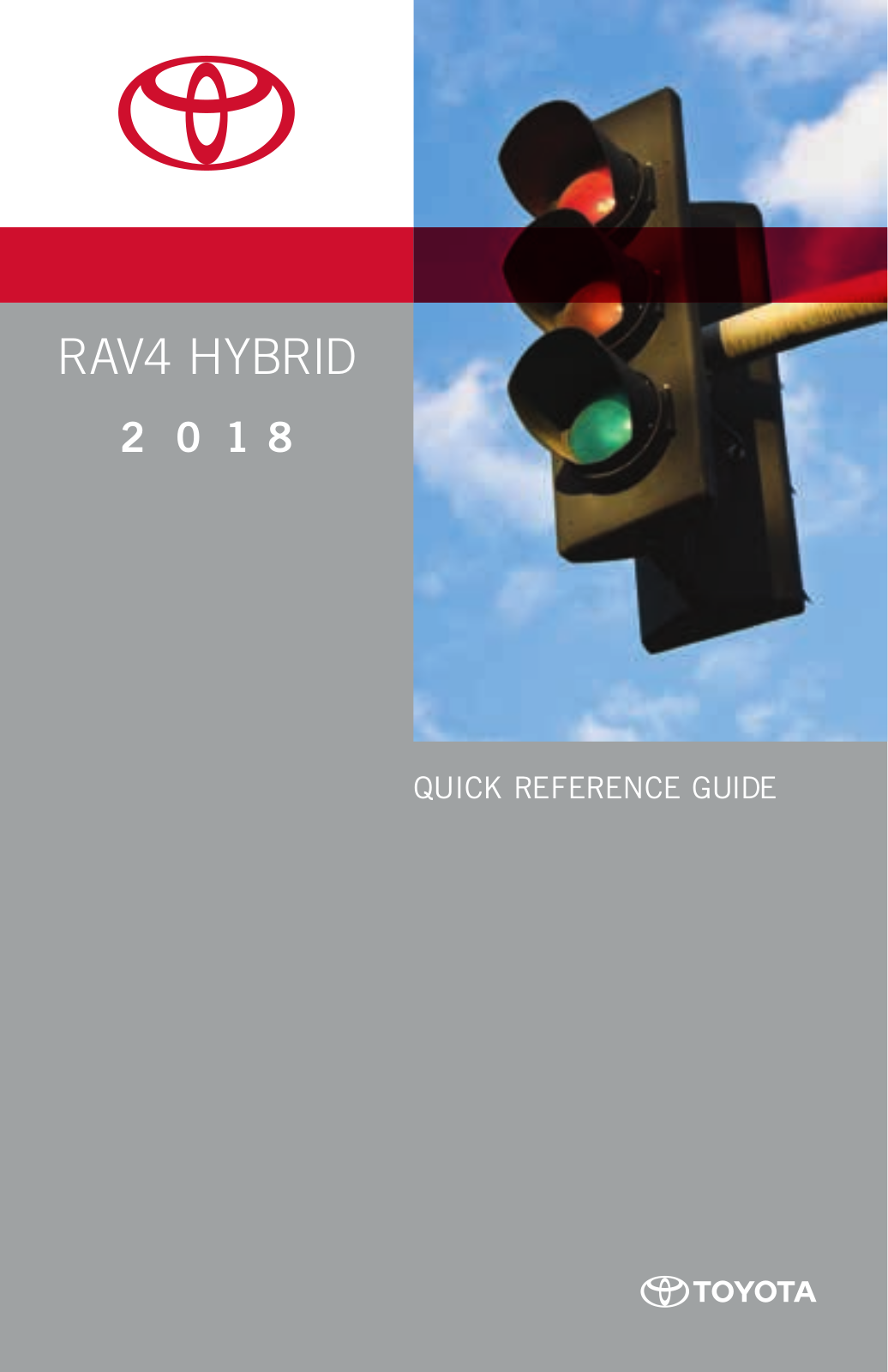 Toyota RAV4 Hybrid 2018 Quick Reference Guide