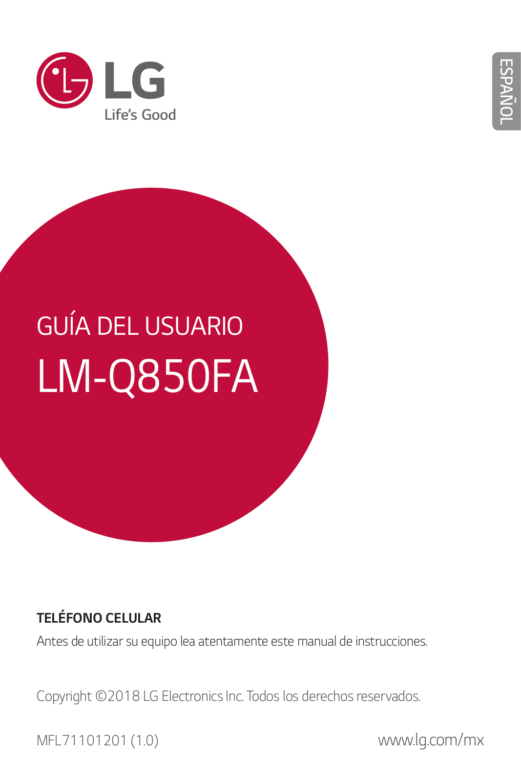 LG LMQ850FA Owner's Manual