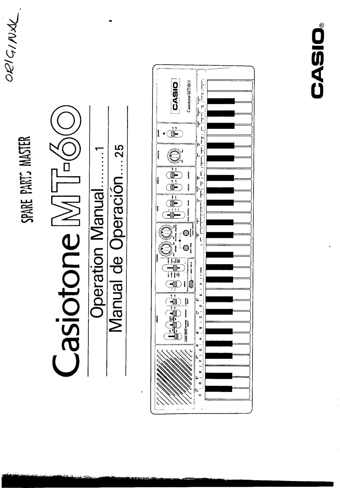 Casio MT-60 User Manual