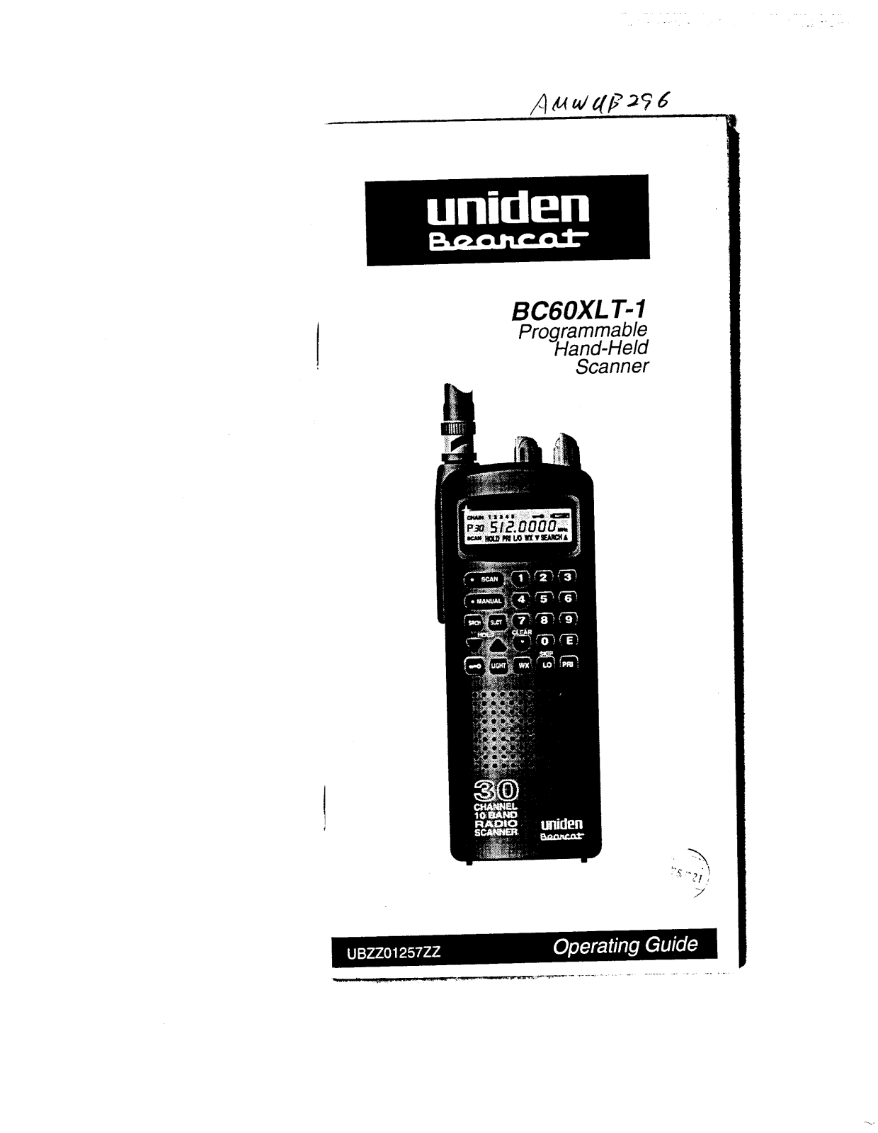 Uniden America UB296 Owners Manual