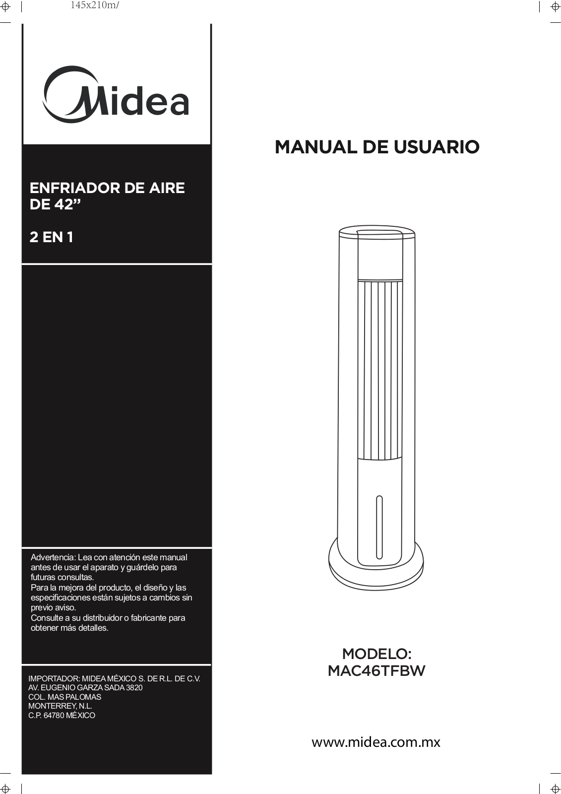 Midea MAC46TFBW User manual - ManualMachine.com