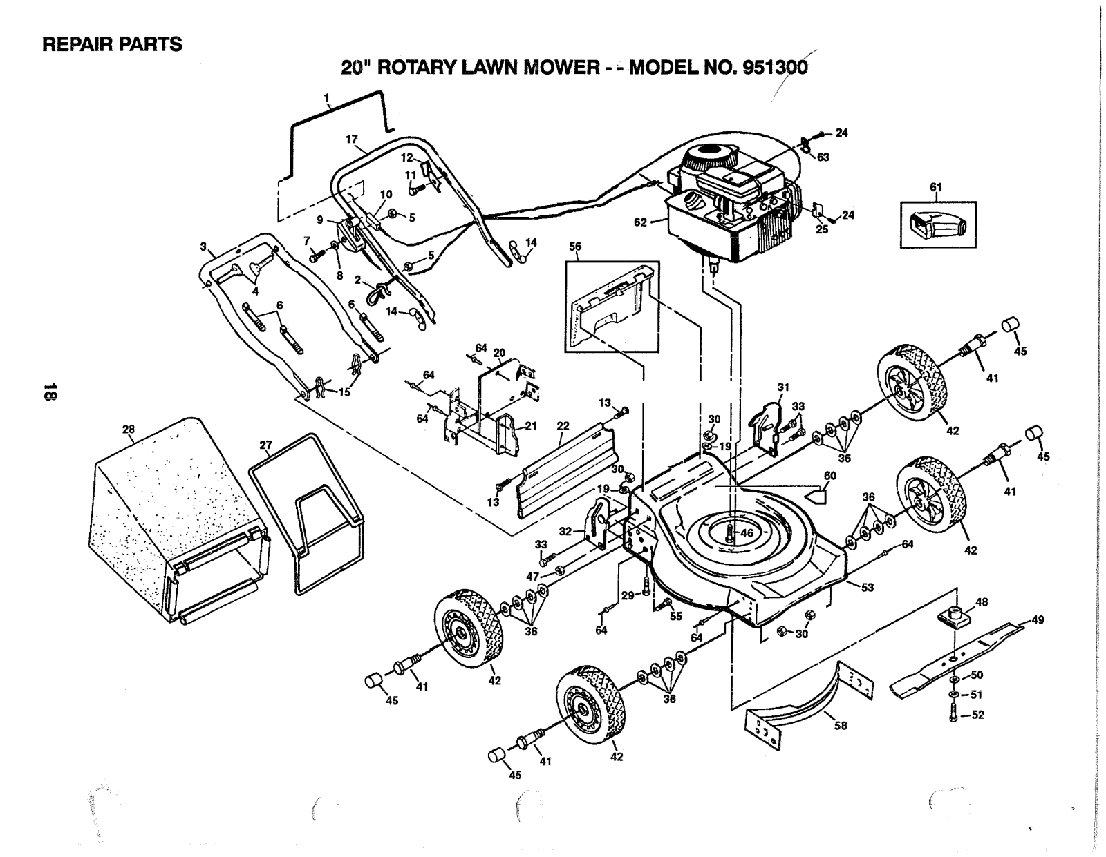 AYP 951300 Parts List