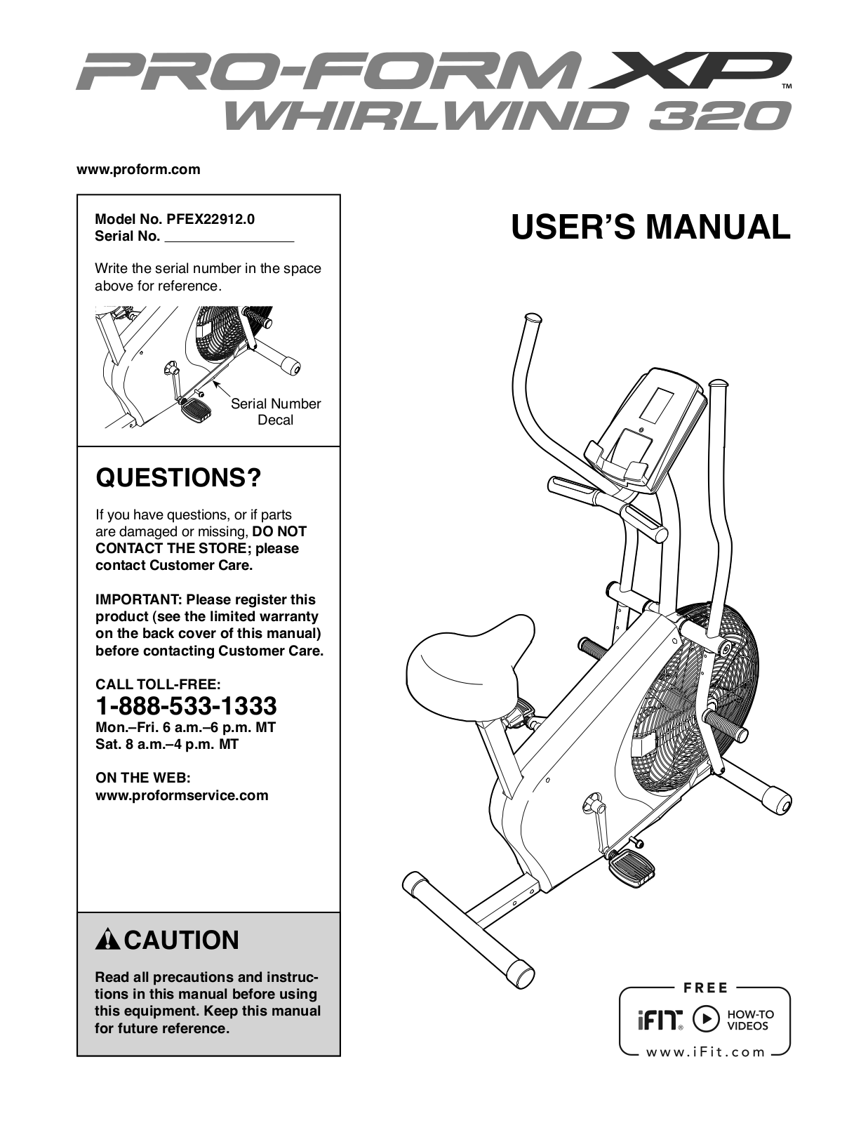 Pro-Form PFEX22912 User Manual