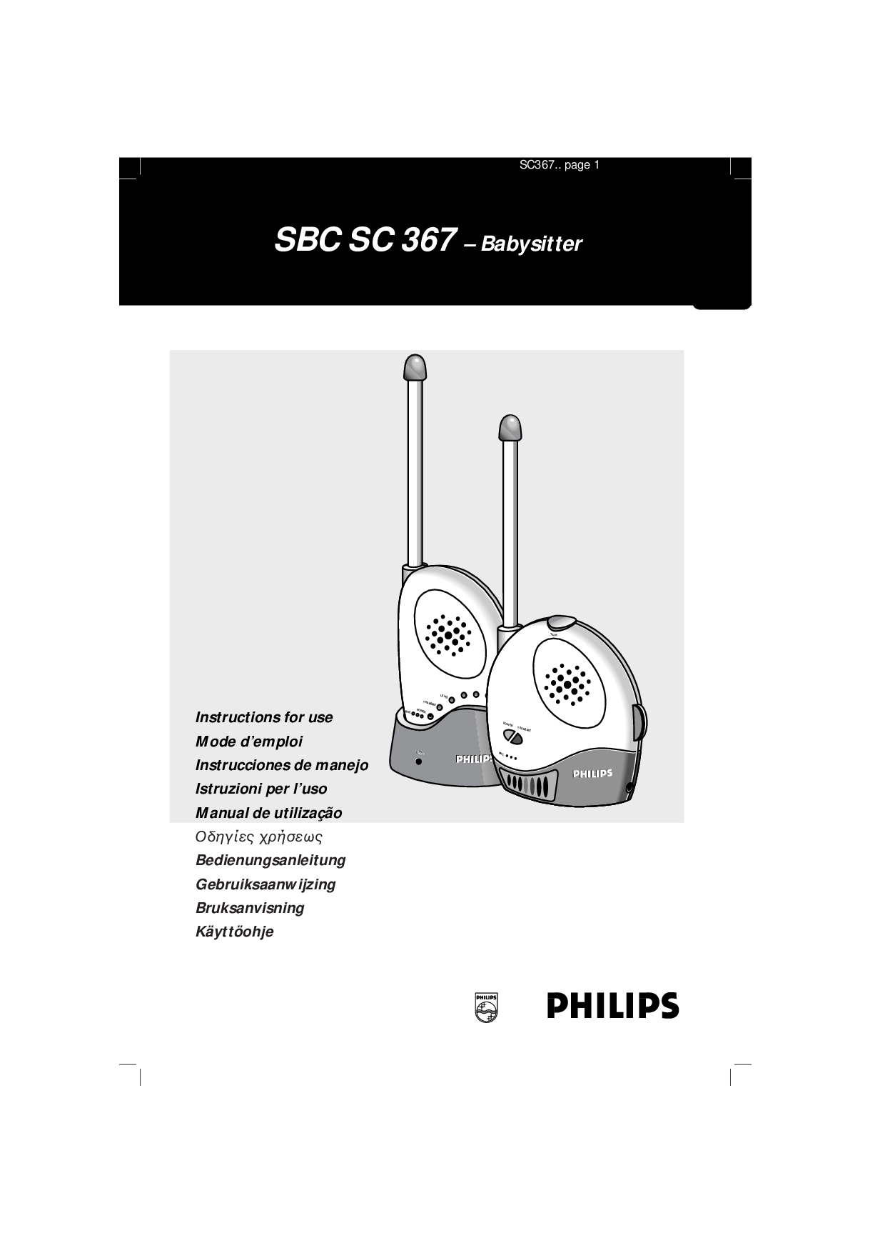 Philips SBC SC 367 User Manual