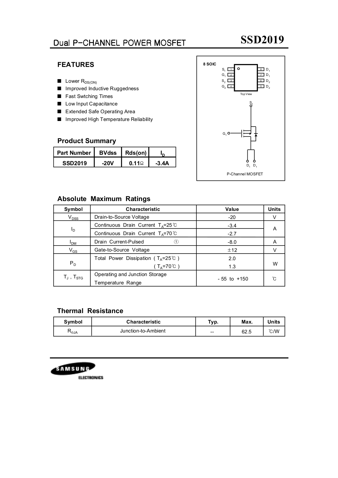 Samsung ssd2019 Datasheet - ManualMachine.com
