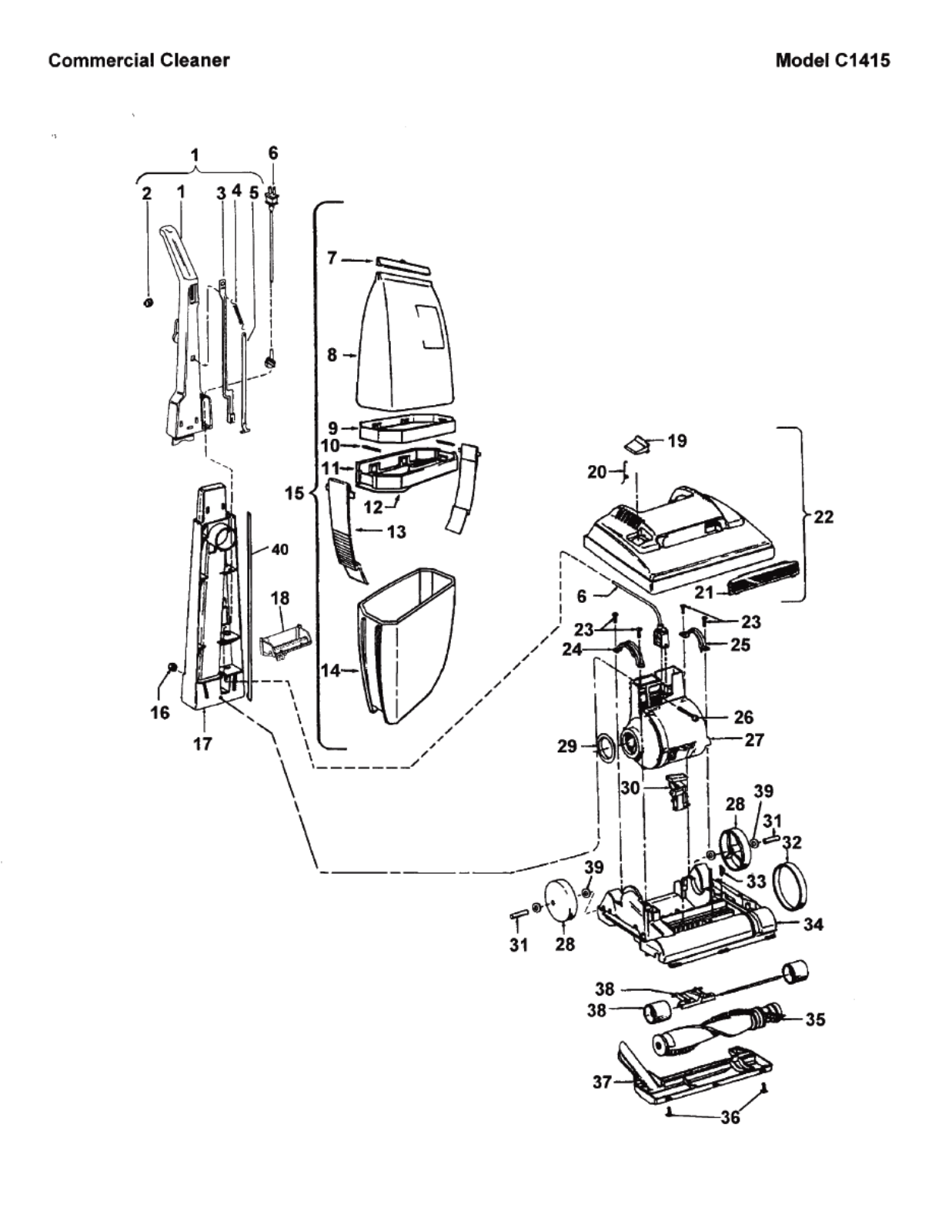 Hoover C1415 Owner's Manual