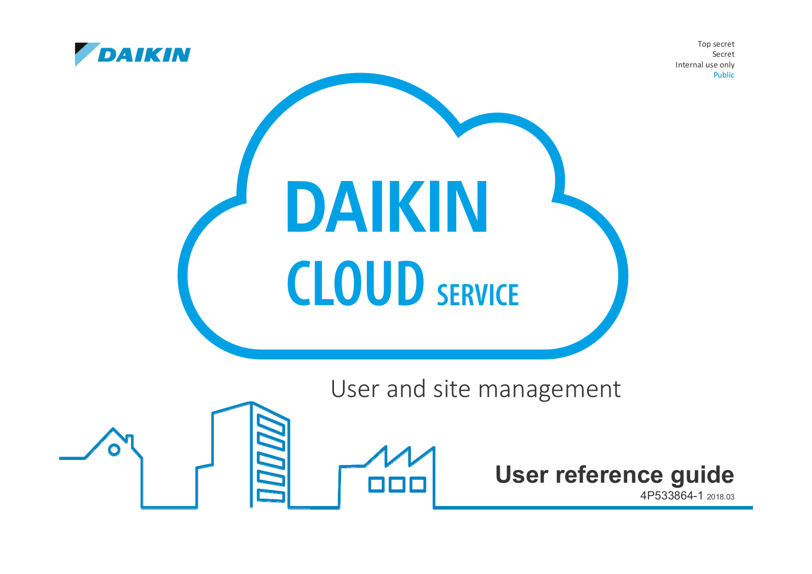 Daikin Cloud Service User and site management