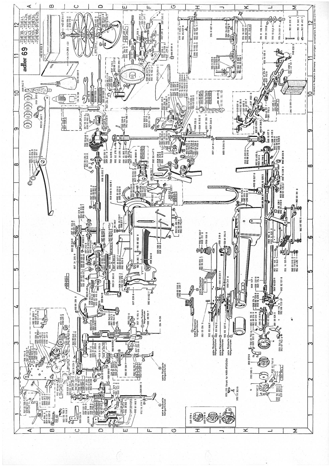 Durkopp Adler 69 Parts Book