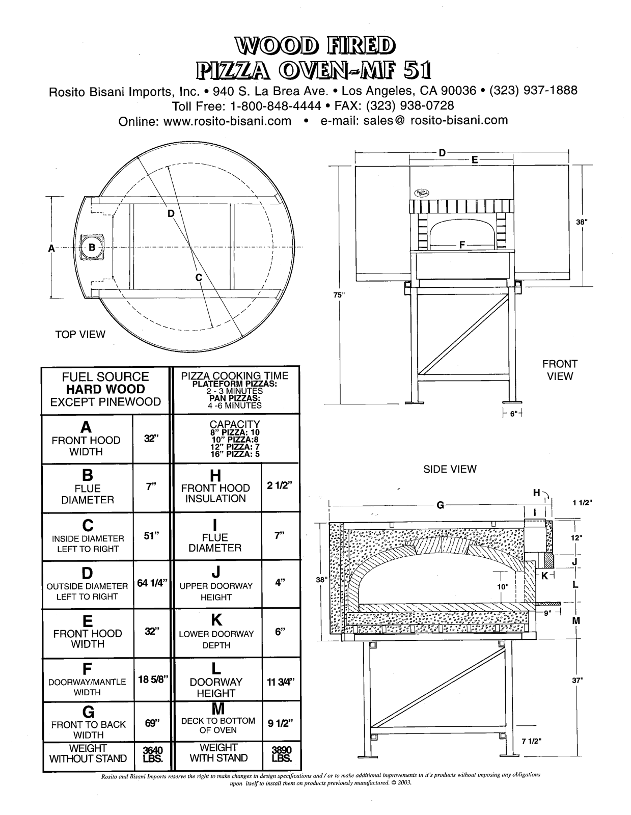 Rosito Basani MF 51 User Manual