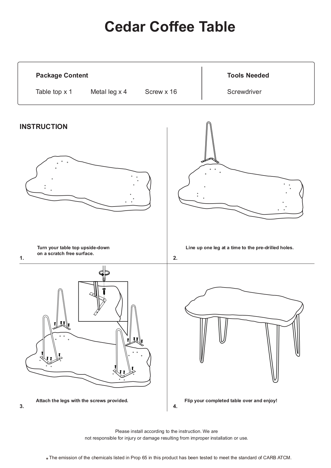 Union Rustic W005930071 Installation & Assembly - ManualMachine.com