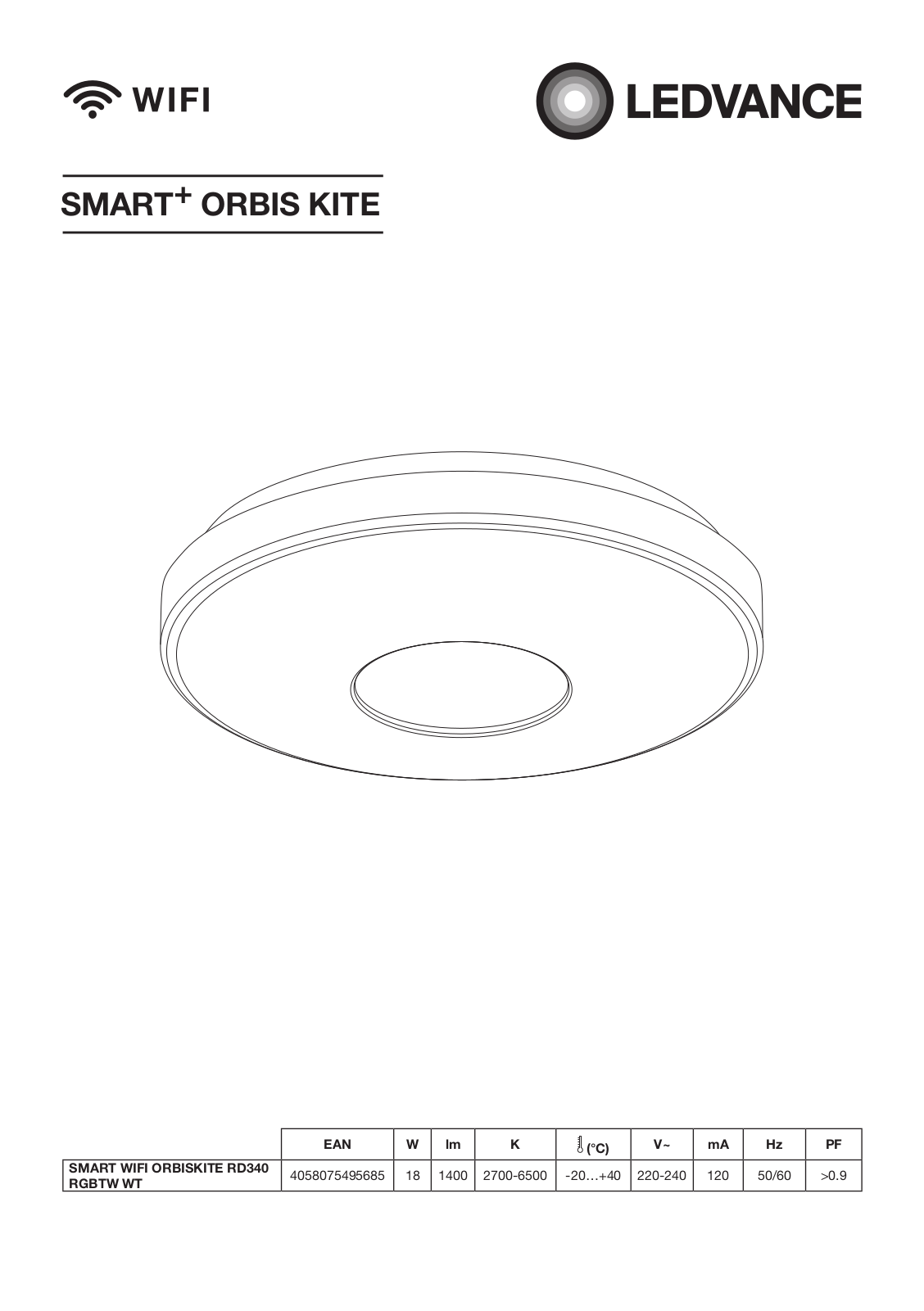 Ledvance SMART+ ORBIS KITE User manual - ManualMachine.com