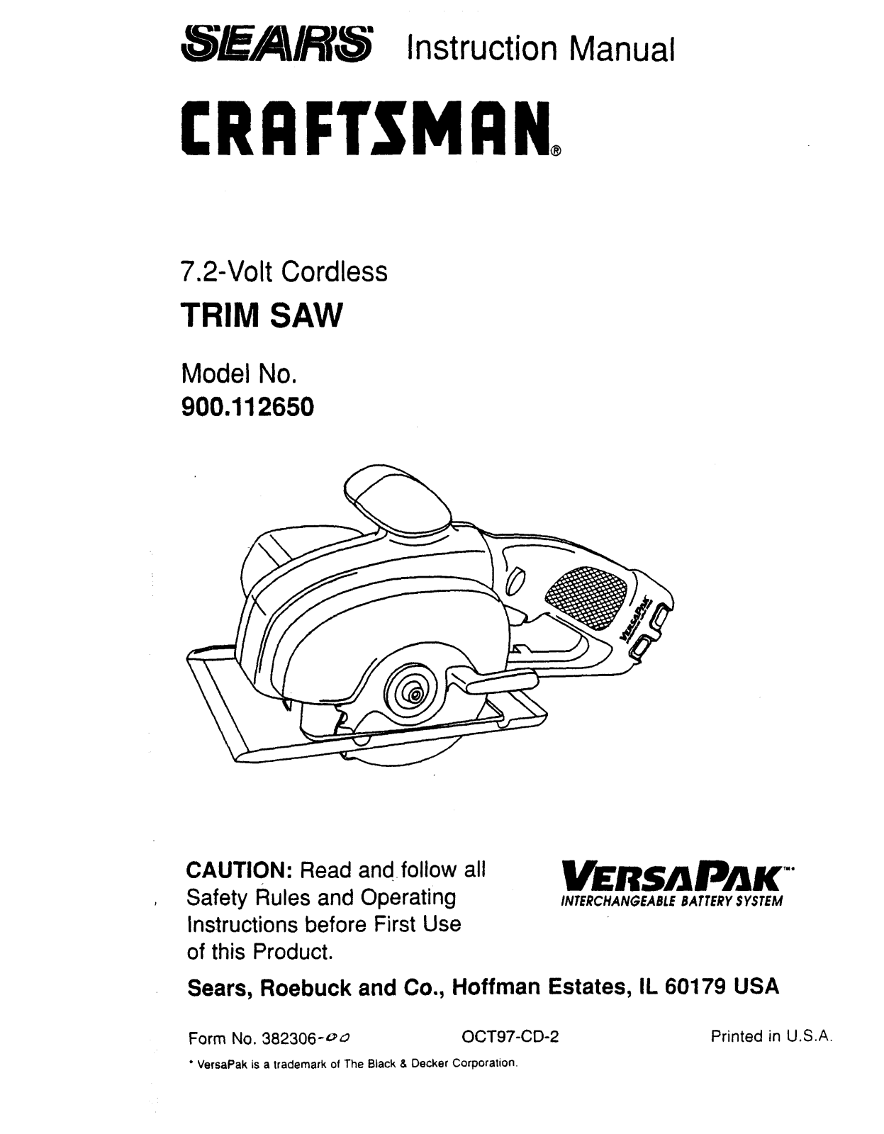 Craftsman 900112650 Owner’s Manual