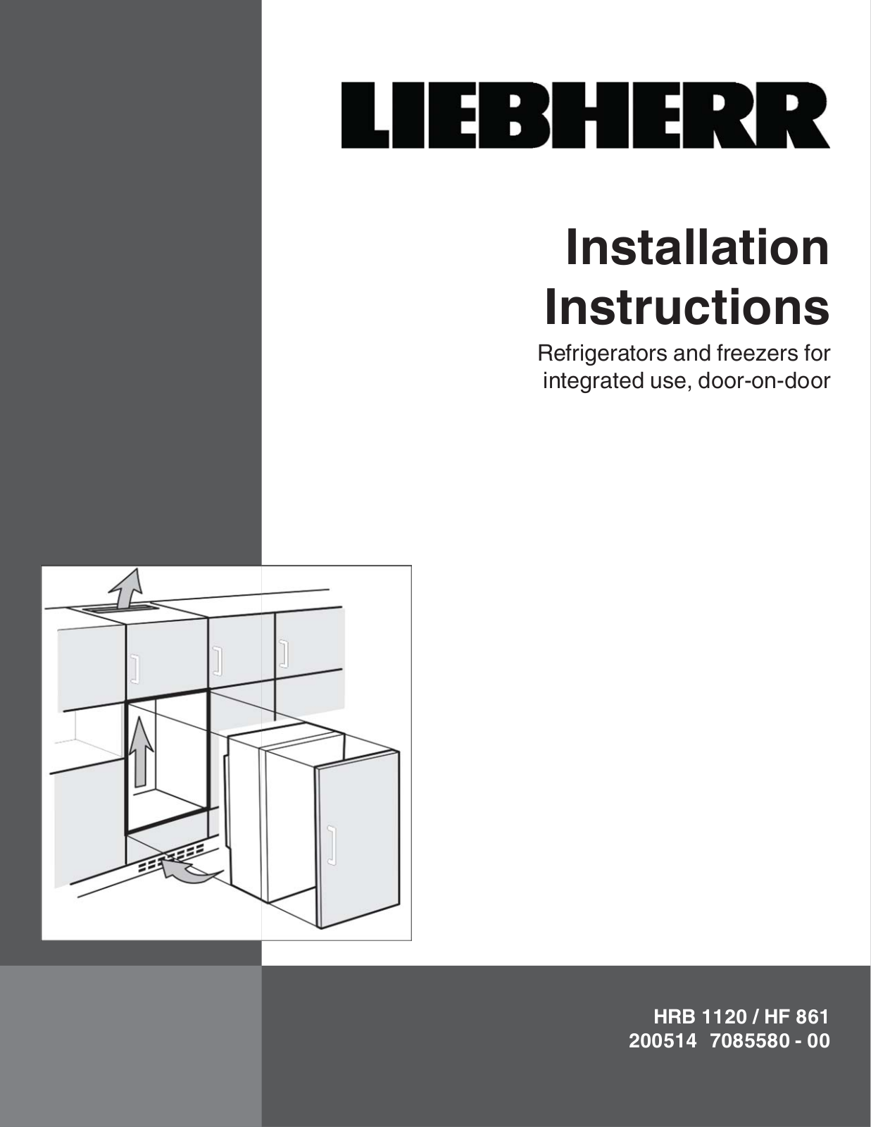 Liebherr LIREFR2 Installation manual