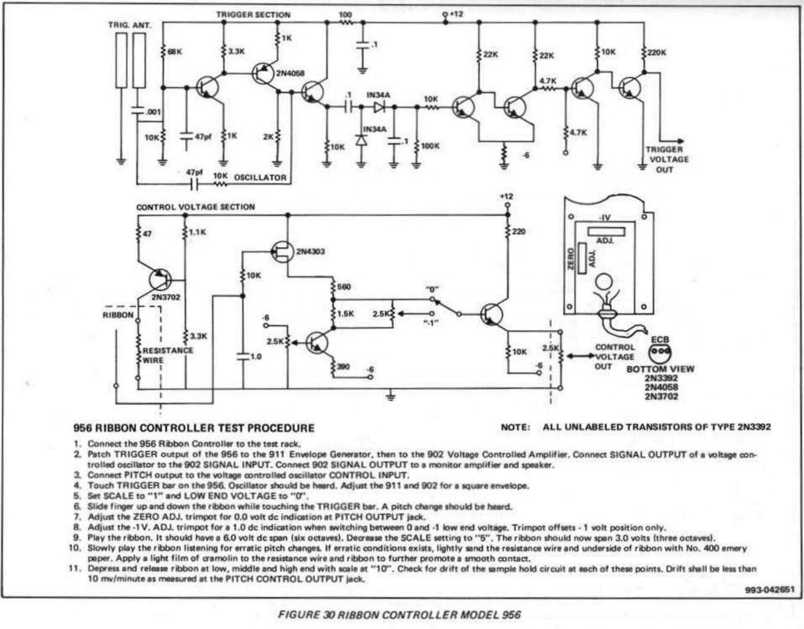 Moog 956 schematic