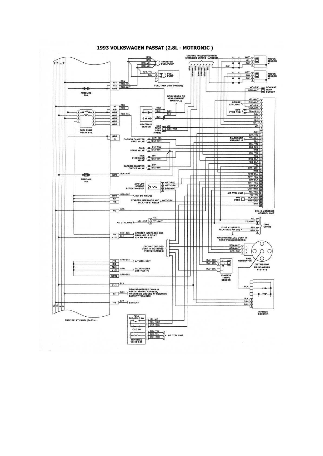 Volkswagen Cabriolet 30-34 Esqvw24 Diagram