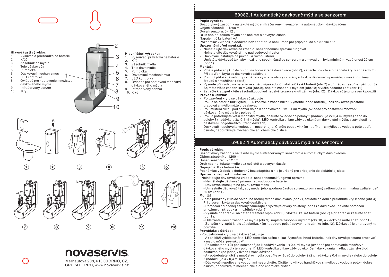 Novaservis 69082.1 User guide - ManualMachine.com