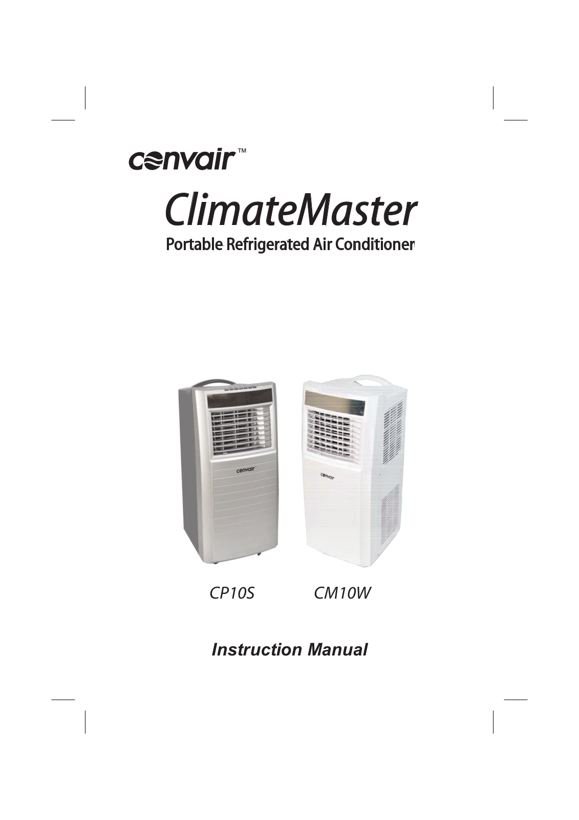 Convair CP10S, CM10W User Manual