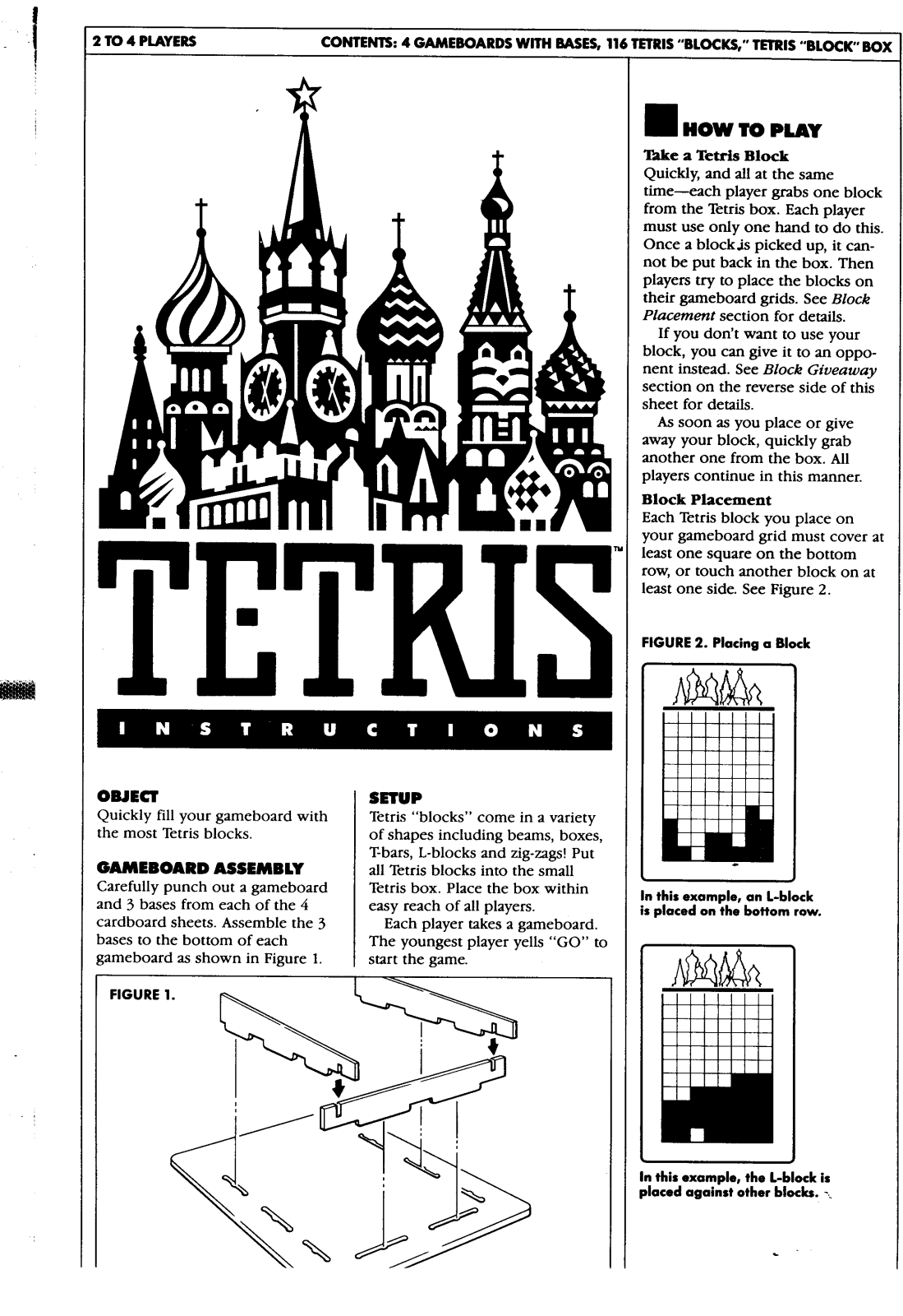 Hasbro TETRIS User Manual