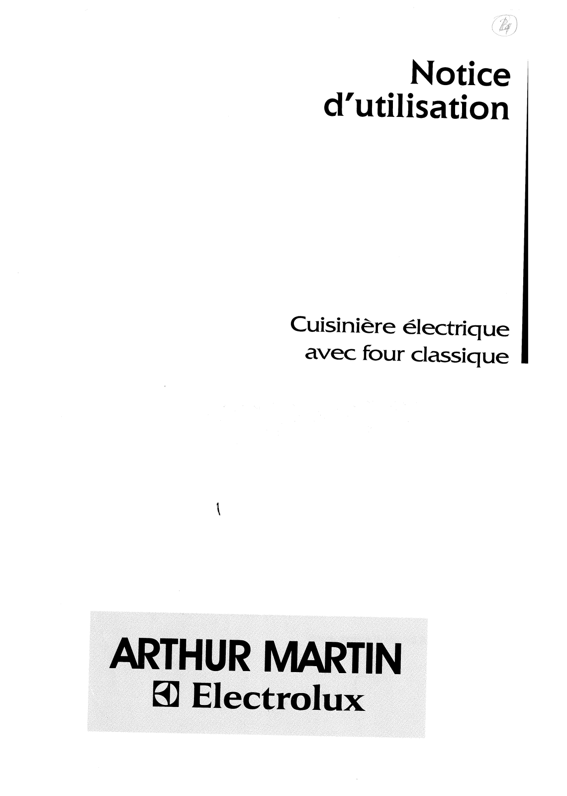 Arthur martin CE6055W1 User Manual