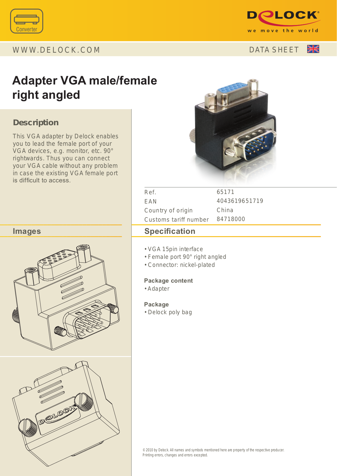 DeLOCK 65171 User Manual