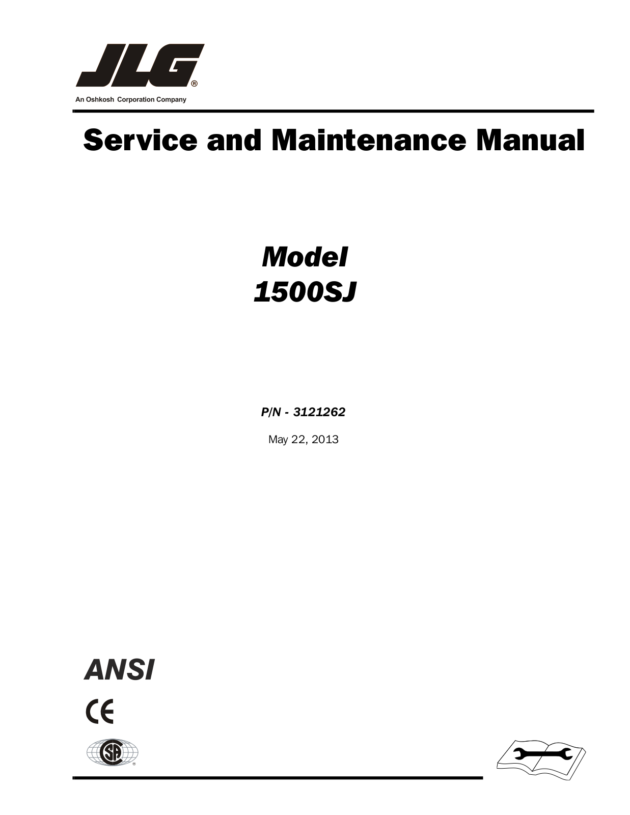 JLG 1500SJ Service Manual