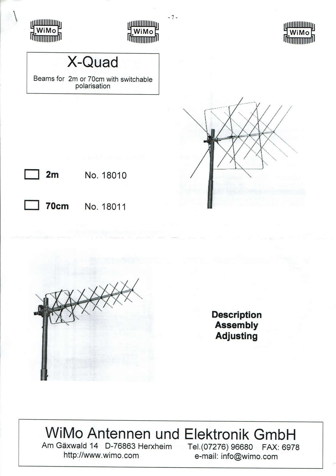 Wimo X-Quad User guide - ManualMachine.com